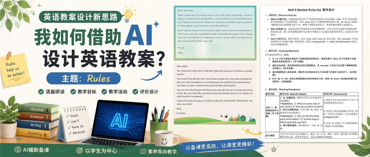 AI 辅助设计英语教案项目封面
