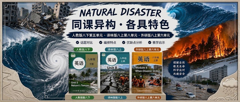 三版初中英语自然灾害教材对比项目封面